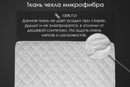 Наматрасник овечья шерсть микрофибра Реноме