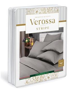 КПБ  страйп-сатин (нав 50*70) Verossa Stripe <70077 Ash Скидка>