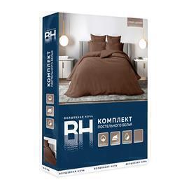 КПБ  поплин страйп-дизайн (нав 50*70) Волшебная ночь <8709/2 Warm white>