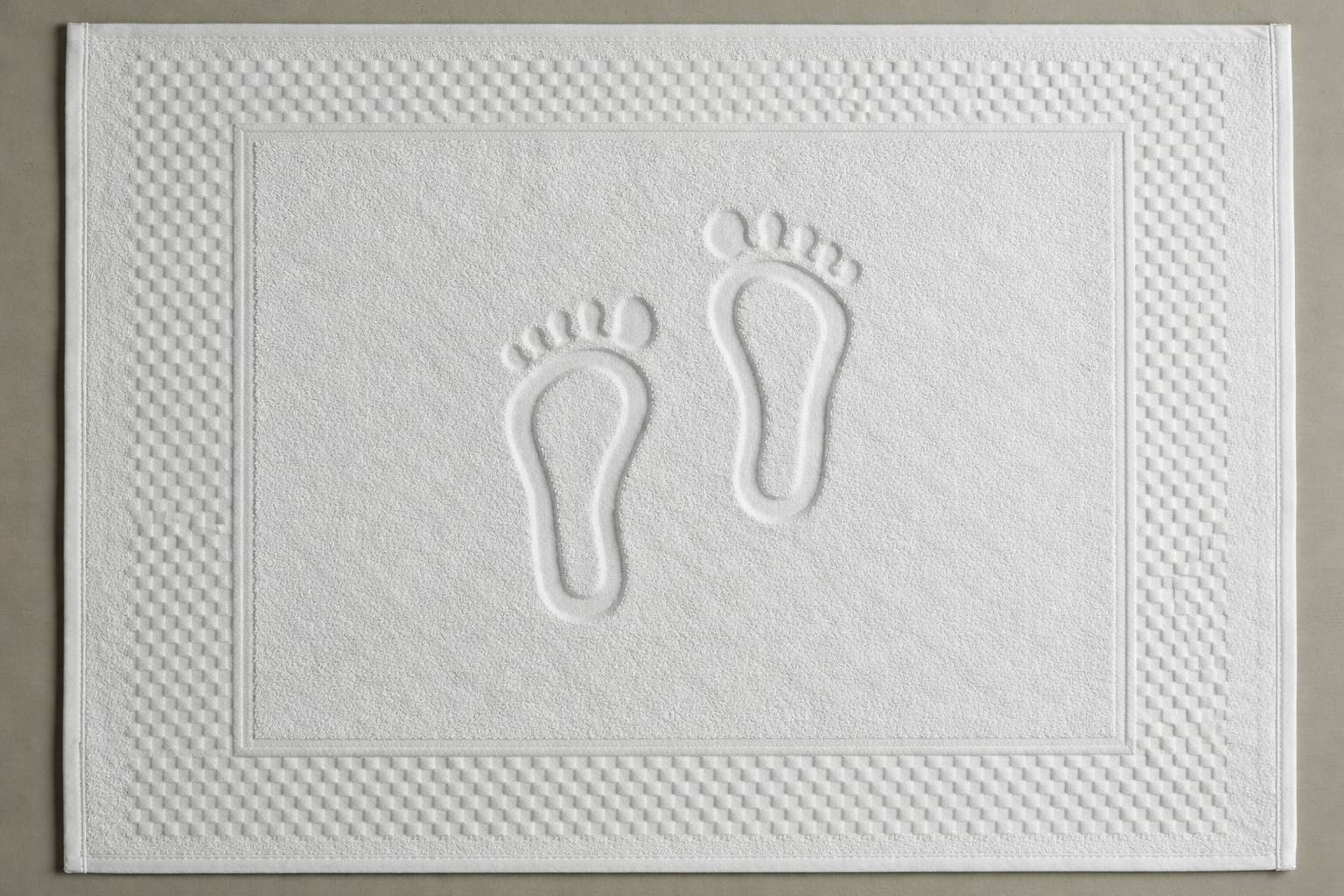 Полотенце махровое Отельное(коврик для ног) 650гр Реноме, белый<25/070,  50*70, белый, среднее>